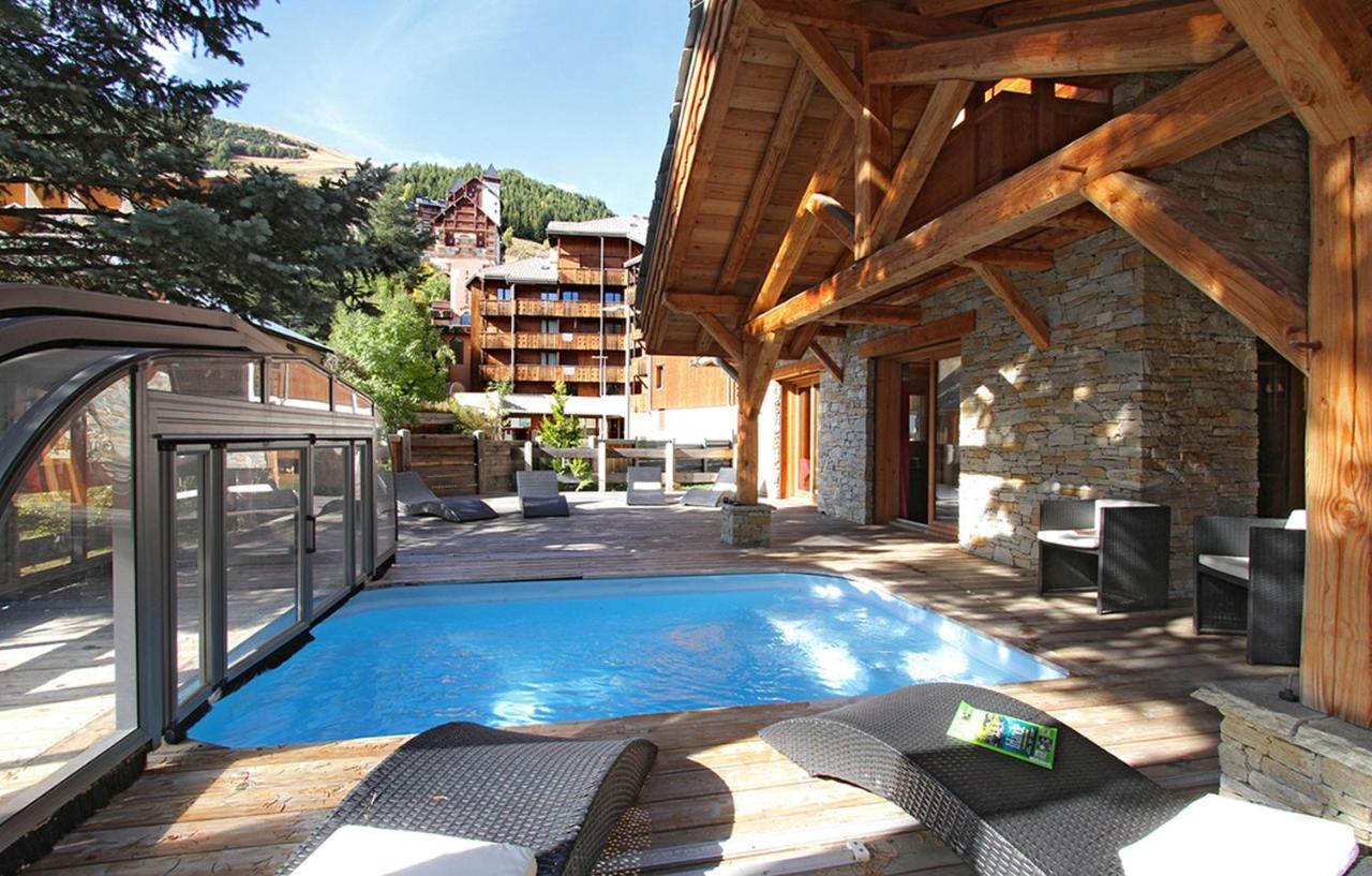 לס דה-אלפס Odalys Chalet Le Renard Lodge מראה חיצוני תמונה