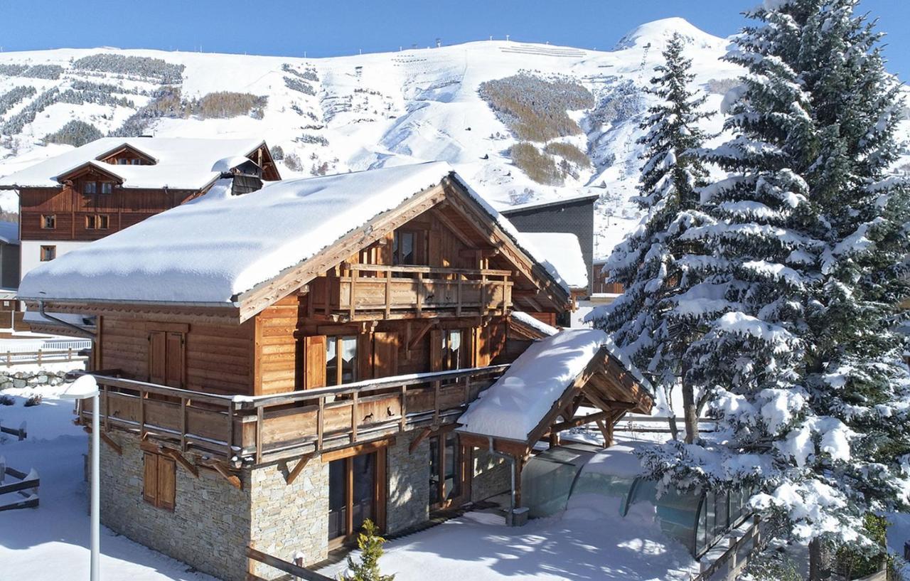 לס דה-אלפס Odalys Chalet Le Renard Lodge מראה חיצוני תמונה